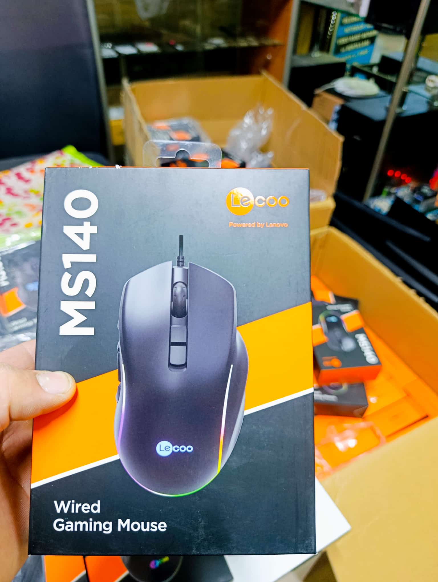 Lecoo MS140 Kablolu 6400DPI 10 Makro Tuşlu RGB LED Gaming